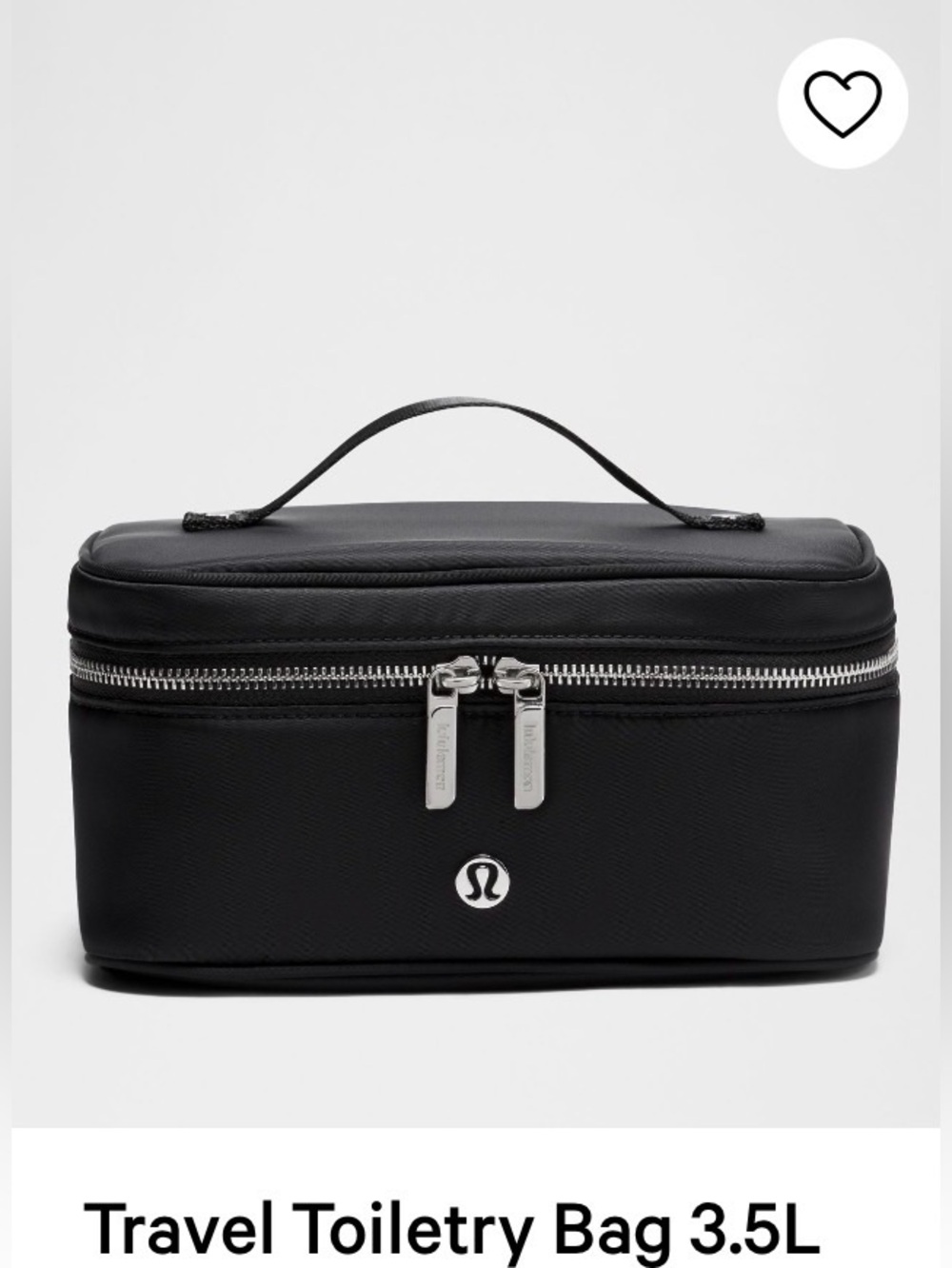 LuLulemon mini train case/toiletry bag 3.5L